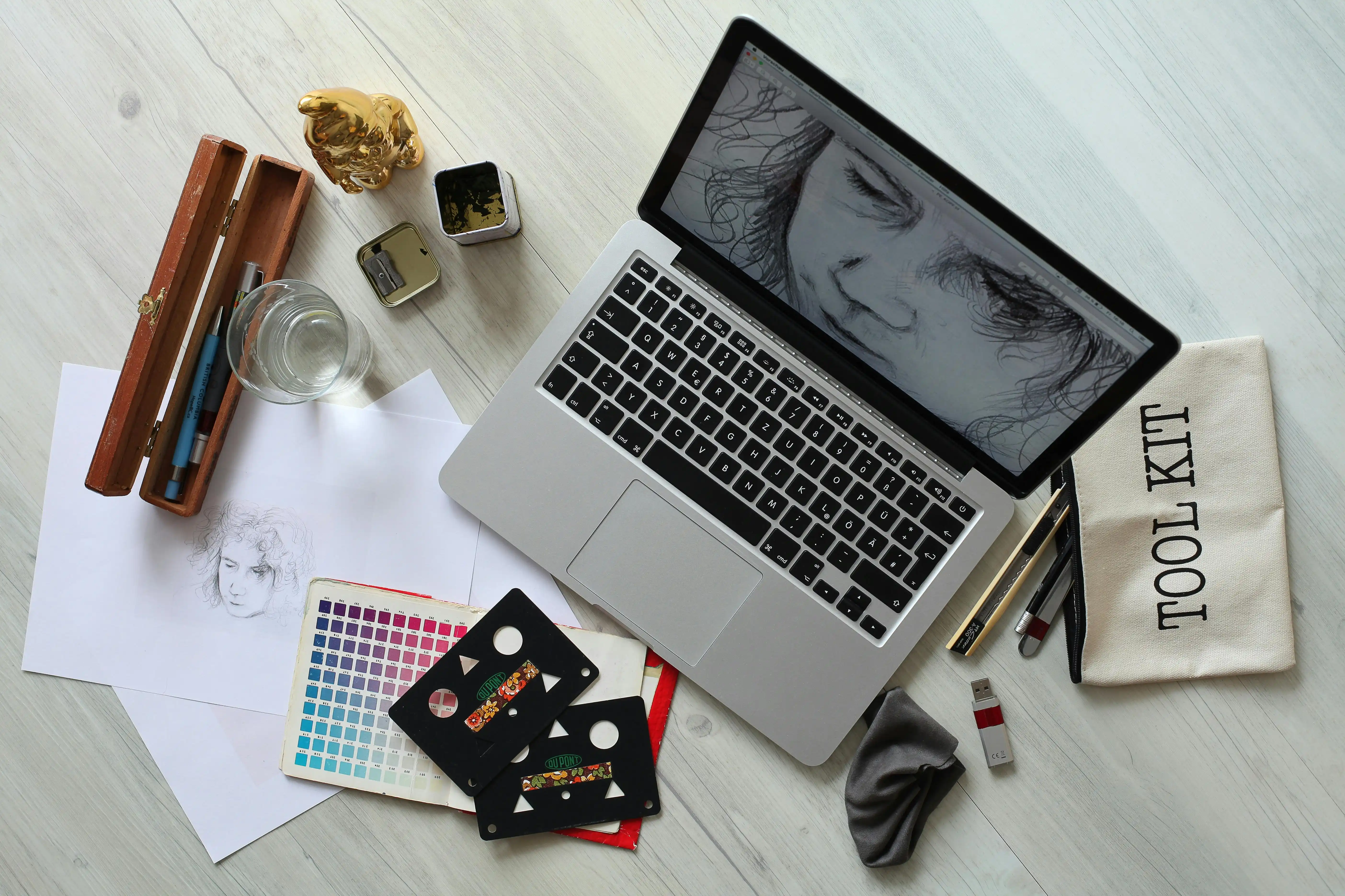 Graphic designer laptop